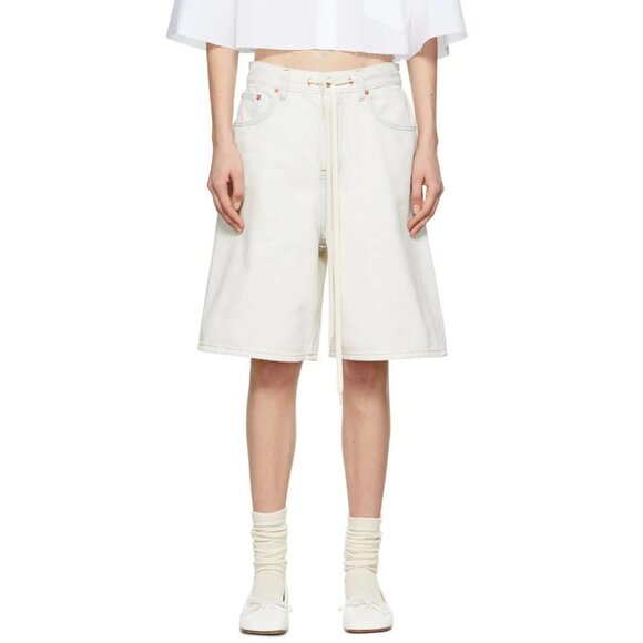 NWOT MM6 Maison Margiela Oversized Denim Shorts, IT 44 / US 30 - Picture 1 of 9